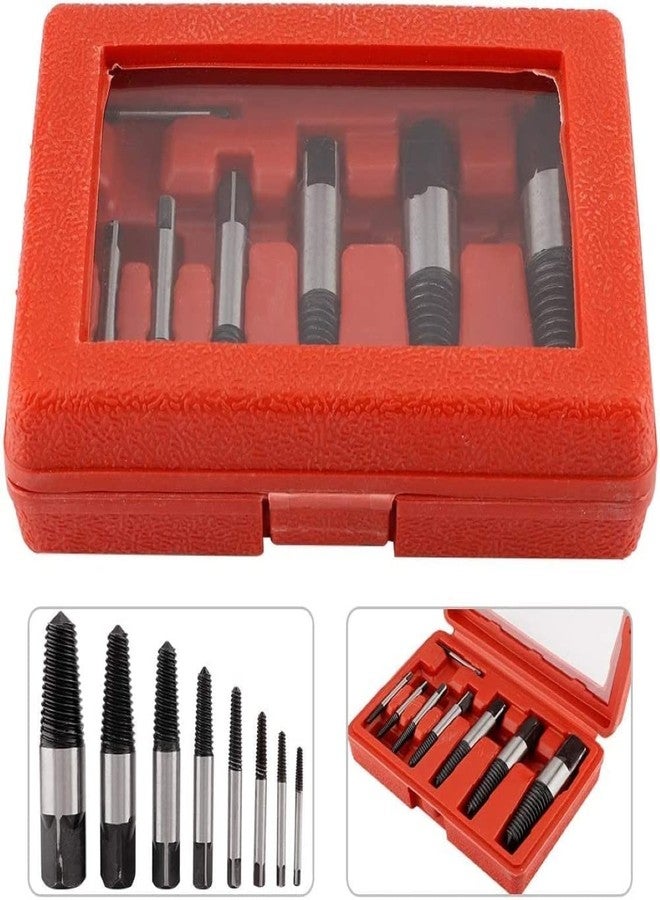 H9 "H9 High Carbon Steel 8-Piece Damaged Bolt & Stud Remover Set � Easy Out Drill Bits for Pipe Extraction" - Image 3